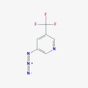 molecular formula C6H3F3N4 B8140522 3-Azido-5-(trifluoromethyl)pyridine 