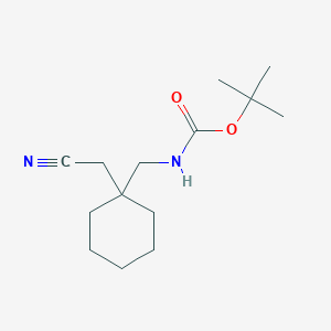 molecular formula C14H24N2O2 B8140532 (1-Cyanomethyl-cyclohexylmethyl)-carbamic Acid Tert-butyl Ester 