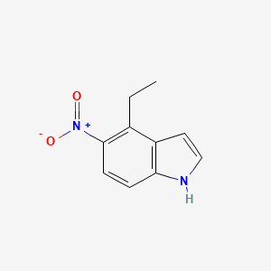 molecular formula C10H10N2O2 B8140563 4-Ethyl-5-nitro-1H-indole 