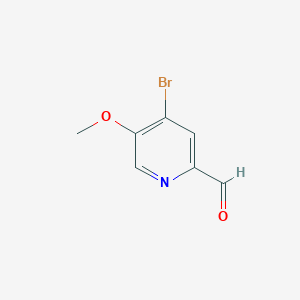 molecular formula C7H6BrNO2 B8140601 4-Bromo-5-methoxypicolinaldehyde 