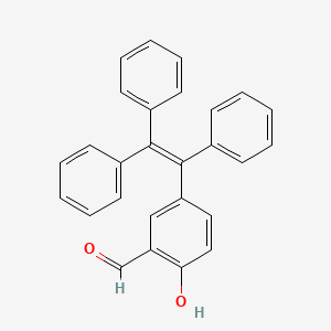 molecular formula C27H20O2 B8140612 2-Hydroxy-5-(1,2,2-triphenylvinyl)benzaldehyde 