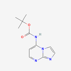 molecular formula C11H14N4O2 B8140620 tert-Butyl imidazo[1,2-a]pyrimidin-5-ylcarbamate 