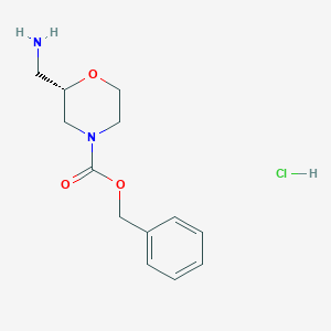 (S)-Benzyl 2-(aminomethyl)morpholine-4-carboxylate hydrochloride