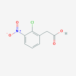 molecular formula C8H6ClNO4 B8140647 2-(2-Chloro-3-nitrophenyl)acetic acid 
