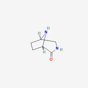 molecular formula C6H10N2O B8140733 (1S,5R)-3,8-Diazabicyclo[3.2.1]octan-2-one 