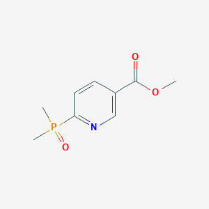 molecular formula C9H12NO3P B8140776 Methyl 6-(dimethylphosphoryl)nicotinate 