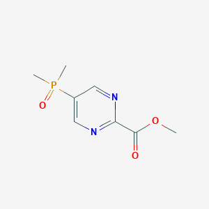 molecular formula C8H11N2O3P B8140784 Methyl 5-(dimethylphosphoryl)pyrimidine-2-carboxylate 