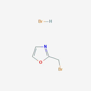 molecular formula C4H5Br2NO B8140797 2-(Bromomethyl)oxazole hydrobromide 