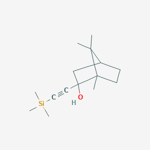 molecular formula C15H26OSi B8140846 1,7,7-Trimethyl-2-[(trimethylsilyl)ethynyl]bicyclo[2.2.1]heptane-2-ol 