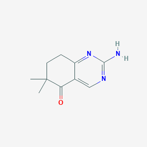 molecular formula C10H13N3O B8140863 2-Amino-6,6-dimethyl-5,6,7,8-tetrahydroquinazolin-5-one 