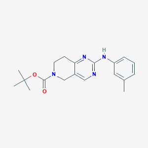 tert-butyl 2-(3-methylanilino)-7,8-dihydro-5H-pyrido[4,3-d]pyrimidine-6-carboxylate