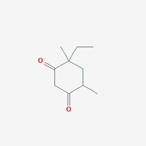 molecular formula C10H16O2 B8140885 4-Ethyl-4,6-dimethylcyclohexane-1,3-dione 