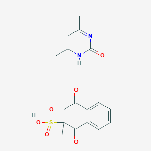 molecular formula C17H18N2O6S B081409 甲萘醌二甲基嘧啶并二硫酸氢盐 CAS No. 14451-99-1