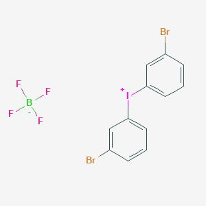 molecular formula C12H8BBr2F4I B8140965 Bis(3-bromophenyl)iodanium;tetrafluoroborate 