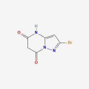 molecular formula C6H4BrN3O2 B8140994 2-bromo-4H-pyrazolo[1,5-a]pyrimidine-5,7-dione 
