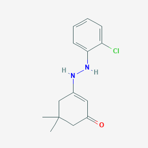 molecular formula C14H17ClN2O B8141099 3-(2-Chlorophenylhydrazino)-5,5-dimethylcyclohex-2-en-1-one 