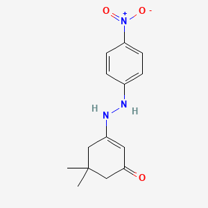 5,5-Dimethyl-3-(4-nitrophenylhydrazino)cyclohex-2-en-1-one