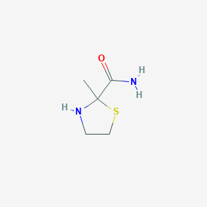 molecular formula C5H10N2OS B081416 2-甲基-1,3-噻唑烷-2-甲酰胺 CAS No. 13084-22-5