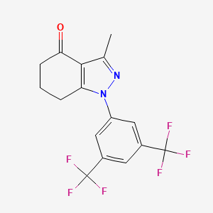 1-[3,5-Di(trifluoromethyl)phenyl]-3-methyl-4-oxo-4,5,6,7-tetrahydroindazole