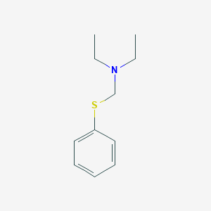 molecular formula C11H17NS B081419 N-乙基-N-(苯硫烷基甲基)乙胺 CAS No. 13865-52-6