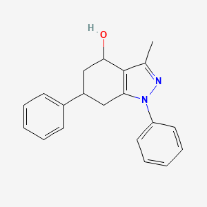 3-Methyl-1,6-diphenyl-4,5,6,7-tetrahydroindazol-4-ol