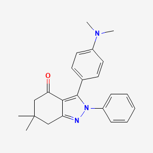 3-(4-Dimethylaminophenyl)-6,6-dimethyl-4-oxo-2-phenyl-4,5,6,7-tetrahydroindazole