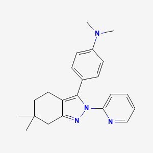 4-(6,6-dimethyl-2-pyridin-2-yl-5,7-dihydro-4H-indazol-3-yl)-N,N-dimethylaniline