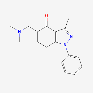 5-[(dimethylamino)methyl]-3-methyl-1-phenyl-6,7-dihydro-5H-indazol-4-one