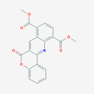 molecular formula C20H13NO6 B8142561 Dimethyl 6-oxochromeno[4,3-b]quinoline-8,11-dicarboxylate 