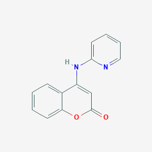 molecular formula C14H10N2O2 B8142653 4-(Pyridin-2-ylamino)chromen-2-one 