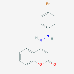 molecular formula C15H11BrN2O2 B8142657 4-(4-Bromophenylhydrazino)-coumarin 