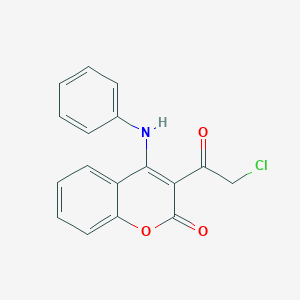 4-Anilino-3-(2-chloroacetyl)chromen-2-one