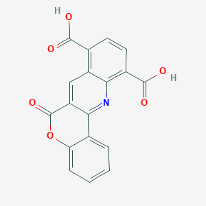 6-Oxochromeno[4,3-b]quinoline-8,11-dicarboxylic acid