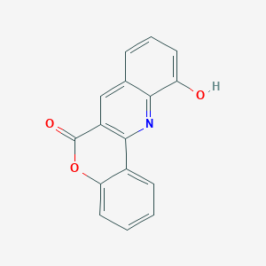 molecular formula C16H9NO3 B8142863 11-Hydroxychromeno[4,3-b]quinolin-6-one 