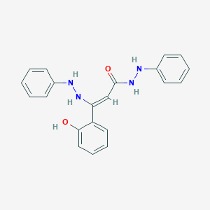 molecular formula C21H20N4O2 B8142864 (Z)-3-(2-hydroxyphenyl)-N'-phenyl-3-(2-phenylhydrazinyl)prop-2-enehydrazide 