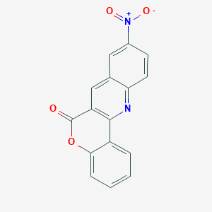 molecular formula C16H8N2O4 B8142977 9-硝基-6h-色烯并[4,3-b]喹啉-6-酮 