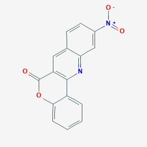 molecular formula C16H8N2O4 B8142979 10-Nitrochromeno[4,3-b]quinolin-6-one 