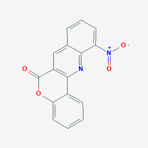 molecular formula C16H8N2O4 B8142982 11-Nitrochromeno[4,3-b]quinolin-6-one 