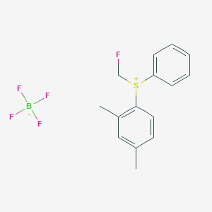 molecular formula C15H16BF5S B8142997 (2,4-Dimethylphenyl)(fluoromethyl)phenylsulfanium; tetrafluoroboranuide 