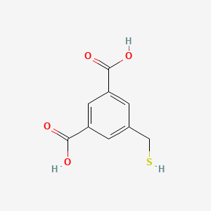 molecular formula C9H8O4S B8143019 5-(Sulfanylmethyl)benzene-1,3-dicarboxylic acid 