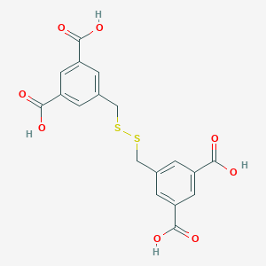 molecular formula C18H14O8S2 B8143027 5-[[(3,5-Dicarboxyphenyl)methyldisulfanyl]methyl]benzene-1,3-dicarboxylic acid 