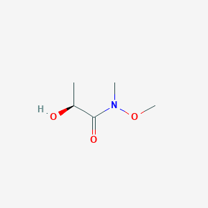molecular formula C5H11NO3 B8143030 (2S)-N-Methoxy-N-methyl-2-hydroxypropanamide 