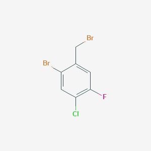 molecular formula C7H4Br2ClF B8143039 2-Bromo-4-chloro-5-fluorobenzyl bromide 