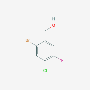 molecular formula C7H5BrClFO B8143047 (2-Bromo-4-chloro-5-fluoro-phenyl)-methanol 