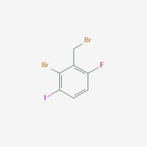 molecular formula C7H4Br2FI B8143053 3-Bromo-2-(bromomethyl)-1-fluoro-4-iodobenzene 