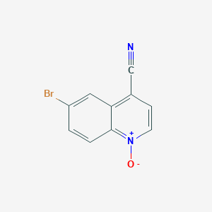 6-Bromo-1-oxidoquinolin-1-ium-4-carbonitrile