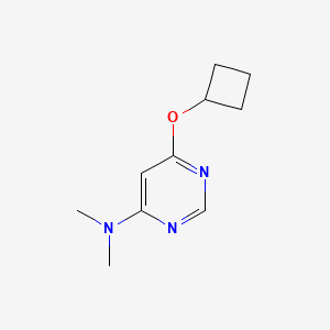 molecular formula C10H15N3O B8143186 6-cyclobutoxy-N,N-dimethylpyrimidin-4-amine 