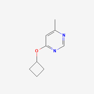 molecular formula C9H12N2O B8143187 4-Cyclobutoxy-6-methylpyrimidine 