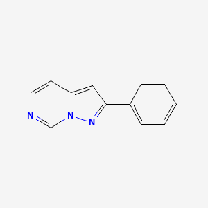 molecular formula C12H9N3 B8143215 2-苯基吡唑并[1,5-c]嘧啶 