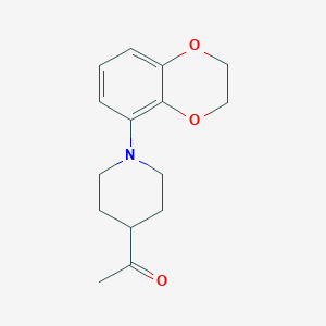 molecular formula C15H19NO3 B8143217 1-[1-(2,3-Dihydro-1,4-benzodioxin-5-yl)piperidin-4-yl]ethanone 